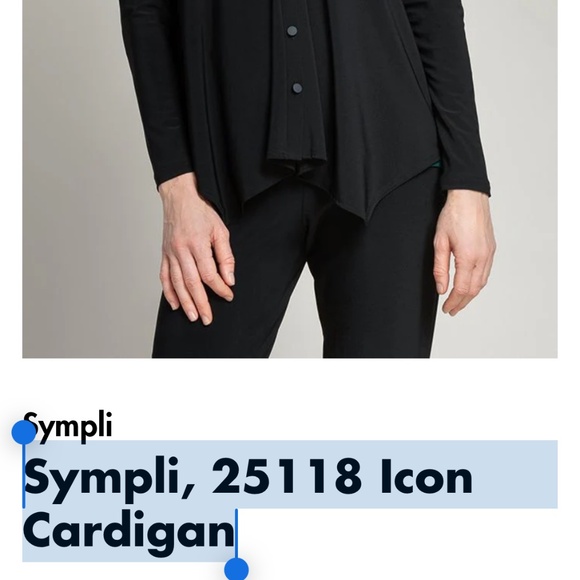 Sympli, 25118 Icon Cardigan Gray Size 8 - Picture 6 of 6